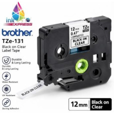 Compatible Brother TZe-131 Black on Clear Label Tape – 12 mm
