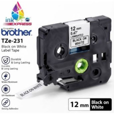 Compatible Brother TZe-231 Black on White Label Tape – 12 mm