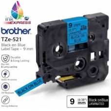 Compatible Brother TZe-521 Black on Blue Label Tape – 9 mm
