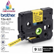 Compatible Brother TZe-621 Black on Yellow Label Tape – 9 mm