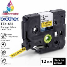 Compatible Brother TZe-631 Black on Yellow Label Tape – 12 mm