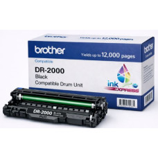 Compatible Brother DR-2000 Black Drum Unit – 12,000 Page Yield Compatible Brother DR-2000 Black Drum Unit – 12,000 Page Yield