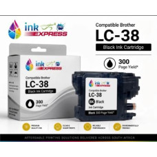 Compatible Brother LC-38 Black Ink Cartridge – 300 Page Yield