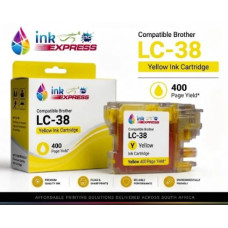 Compatible Brother LC-38 Yellow Ink Cartridge – 300 Page Yield