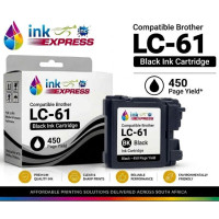 Compatible Brother LC-61 Black Ink Cartridge – 450 Page Yield