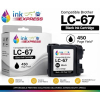 Compatible Brother LC-67 Black Ink Cartridge – 450 Page Yield