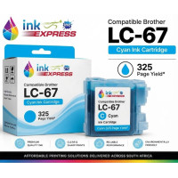 Compatible Brother LC-67 Cyan Ink Cartridge – 325 Page Yield
