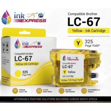 Compatible Brother LC-67 Yellow Ink Cartridge – 325 Page Yield