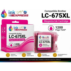 Compatible Brother LC-675XL Magenta Ink Cartridge – 1,200 Page Yield