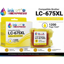 Compatible Brother LC-675XL Yellow Ink Cartridge – 1,200 Page Yield