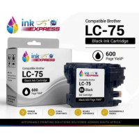 Compatible Brother LC-75 Black Ink Cartridge – 600 Page Yield