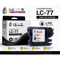 Compatible Brother LC-77 Black Ink Cartridge – 2,400 Page Yield