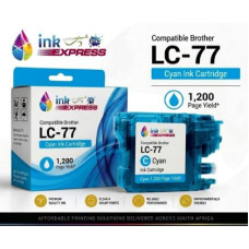 Compatible Brother LC-77 Cyan Ink Cartridge – 1,200 Page Yield