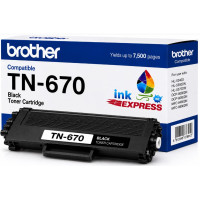 Compatible Brother TN-670 Black Toner Cartridge – 7,500 Page Yield