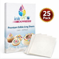 Premium Edible Icing Sheets (A4) – 25 Pack